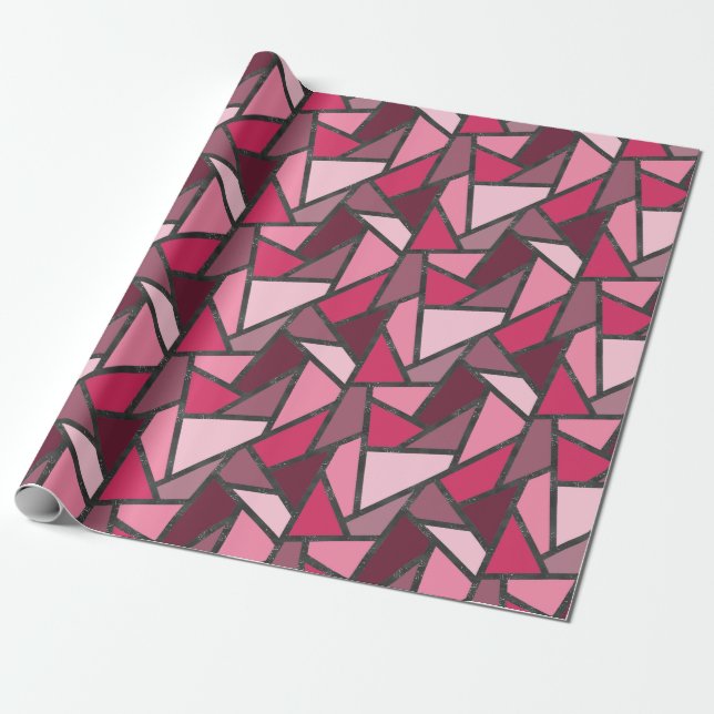 Farbtöne aus rosa Farbglas Geschenkpapier (Ungerollt)