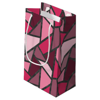 Farbtöne aus rosa Farbglas Kleine Geschenktüte