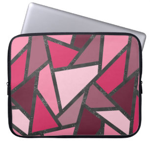 Farbtöne aus rosa Farbglas Laptopschutzhülle