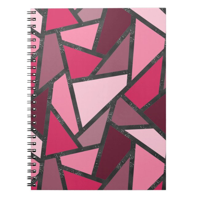 Farbtöne aus rosa Farbglas Notizblock (Vorderseite)