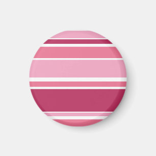 Farbtöne aus rosa Streifen Magnet