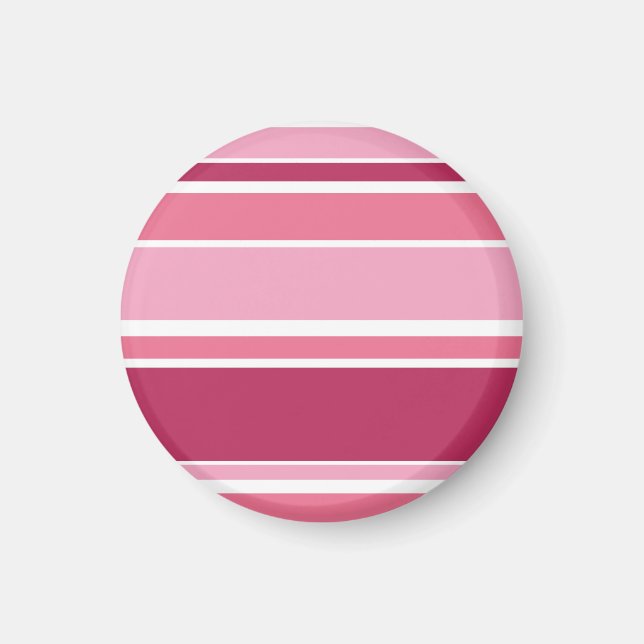 Farbtöne aus rosa Streifen Magnet (Vorne)
