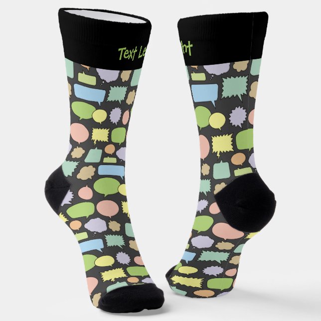 Farbtöne Blasen Muster Socken (Gewinkelt)