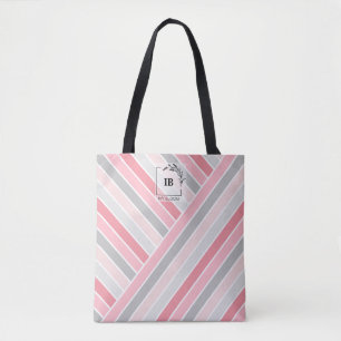 Farbtöne der rosa gestrichenen Monogram Tote Bag