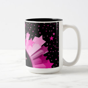 Farbtöne der Tasse der rosa Sternexplosion