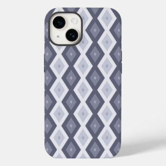 Farbtöne des blauen Rautenmusters Case-Mate iPhone 14 Hülle