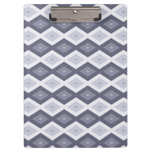 Farbtöne des blauen Rautenmusters Klemmbrett