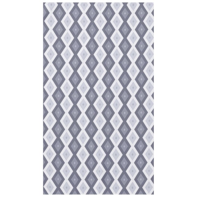 Farbtöne des blauen Rautenmusters Tischdecke (Vorderseite)