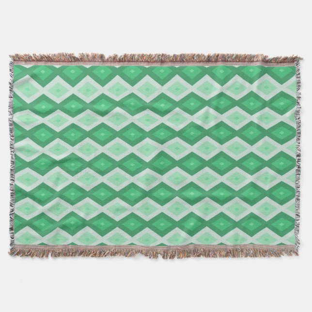 Farbtöne des grünen Diamantmusters Decke (Vorderseite)