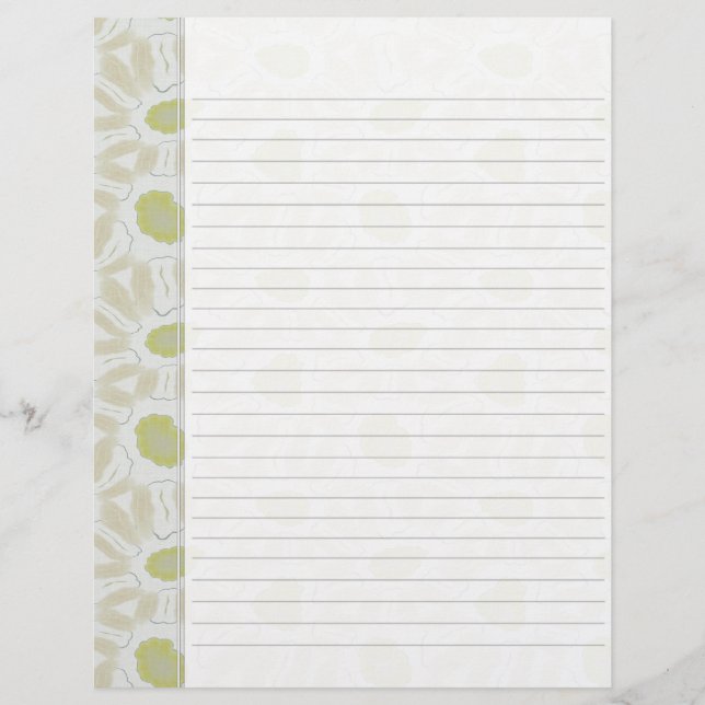 Farbtöne des grünen Retro-Musters Chartreuse (Vorderseite)