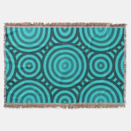 Farbtöne des kreisförmigen Turquoise Decke