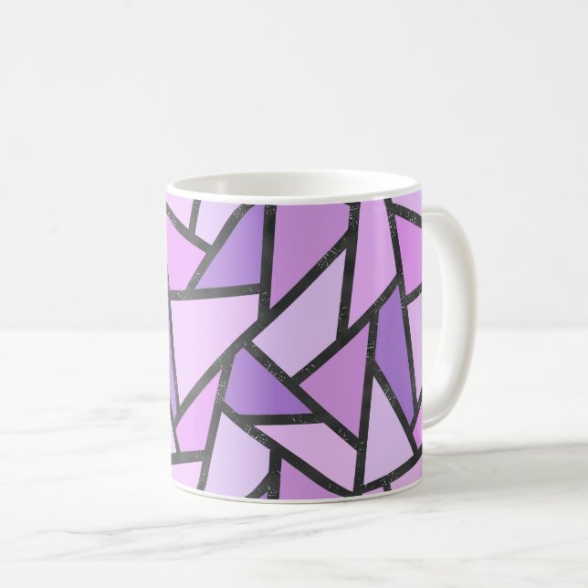 Farbtöne des lilac-farbenen Glasmusters Kaffeetasse (VorderseiteRechts)