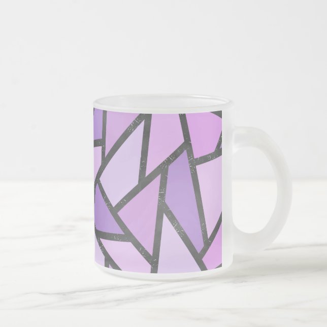 Farbtöne des lilac-farbenen Glasmusters Mattglastasse (Rechts)