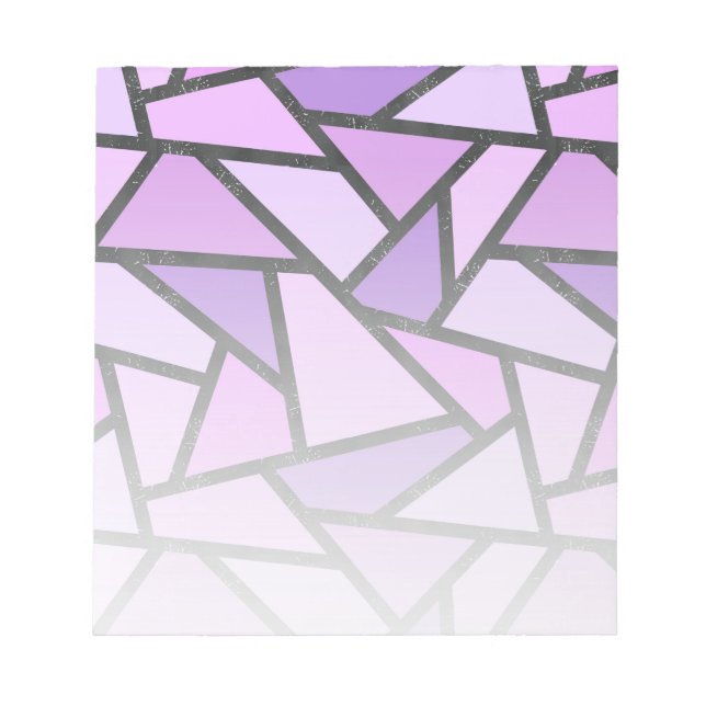 Farbtöne des lilac-farbenen Glasmusters Notizblock (Vorderseite)