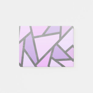Farbtöne des lilac-farbenen Glasmusters Post-it Klebezettel