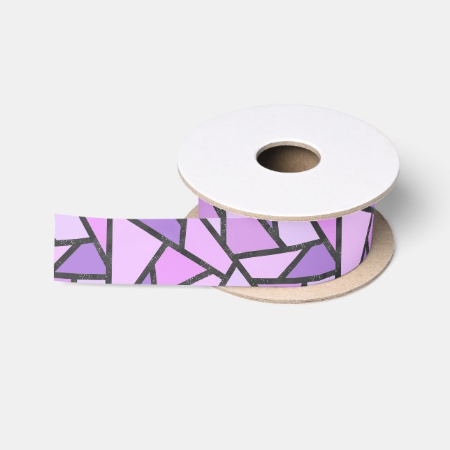 Farbtöne des lilac-farbenen Glasmusters Satinband (Spule)
