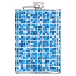 Farbtöne des Mosaikfliesen-Musters "Watery" Flachmann