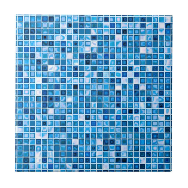 Farbtöne des Mosaikfliesen-Musters "Watery" Fliese (Vorderseite)