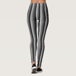 Farbtöne des Musters "Graue Streifen" Leggings