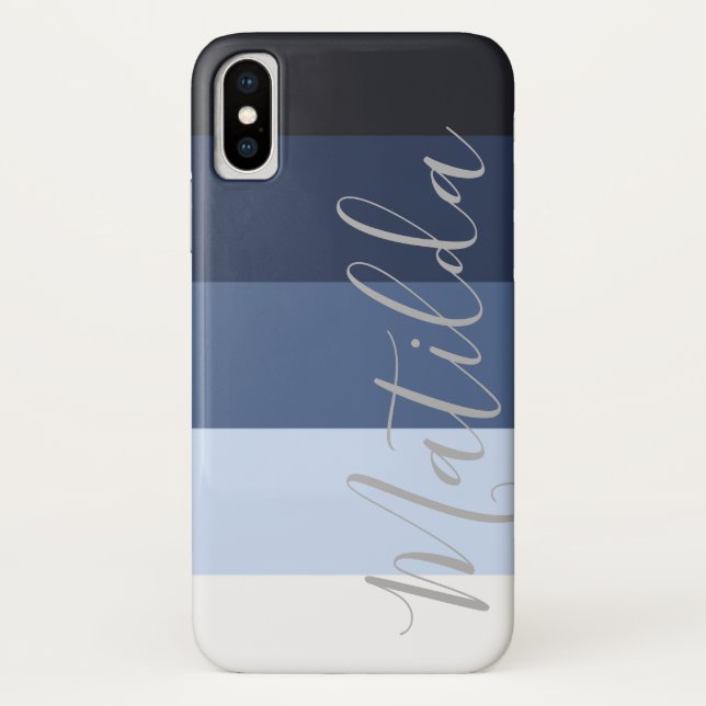 Farbtöne des Personalisierten Ombre Stripe Case-Mate iPhone Hülle (Rückseite)