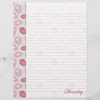 Farbtöne des rosa, floralen Retromusters Abstrakt