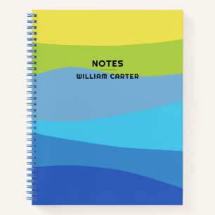 Farbtöne für den benutzerdefinierten, blauen und h notizbuch