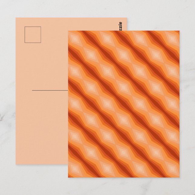 Farbtöne geometrischer Abstrakter Kunst Postkarte (Vorne/Hinten)