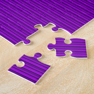 Farbtöne Lila Streifen Puzzle