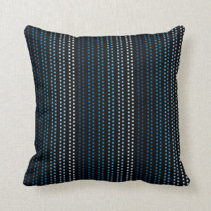 Farbtöne von Blau mit veränderbarer Hintergrundf Kissen