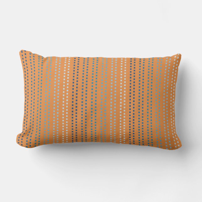 Farbtöne von Blau mit veränderbarer Hintergrundfar Kissen Für Draußen (Vorderseite)