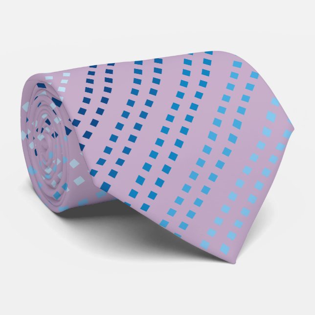 Farbtöne von Blau mit veränderbarer Hintergrundfar Krawatte (Gerollt)