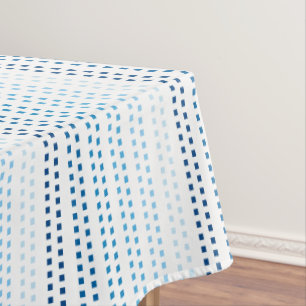 Farbtöne von Blau mit veränderbarer Hintergrundfar Tischdecke