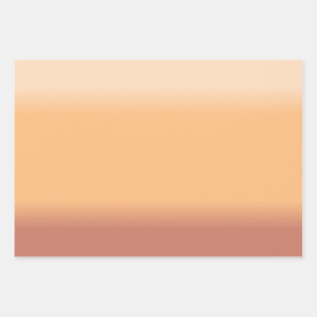 Farbtöne von Peach Gradient Geschenkpapier Set (Vorderseite)