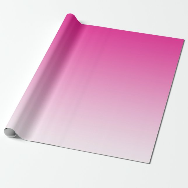 Farbtöne von Pink Ombre Geschenkpapier (Ungerollt)