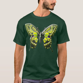 Farbtropischer Frack-Schmetterling 2 T-Shirt