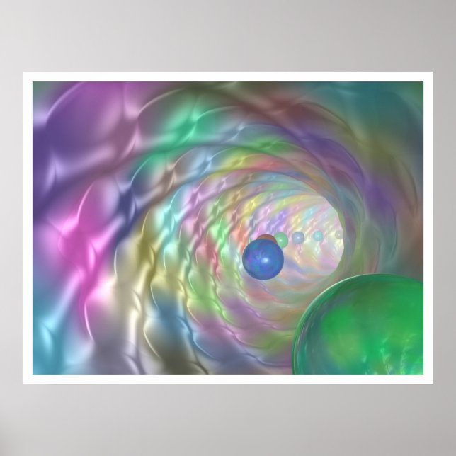 Farbtunnel Poster (Vorne)