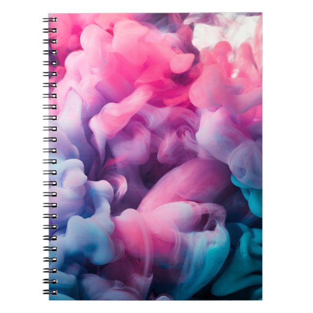 Farbtupfer. Abstrakte Hintergrundabstrakte, malen Notizblock (Vorderseite)