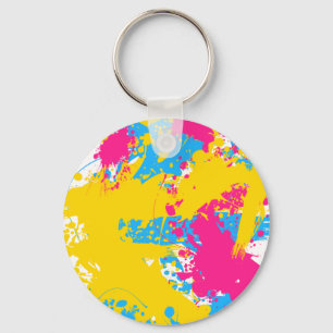 Farbtupfer Pansexual Pride Schlüsselanhänger