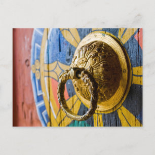 Farbtürklopfer Postkarte