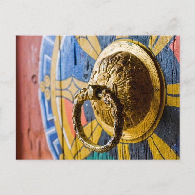 Farbtürklopfer Postkarte (Vorderseite)