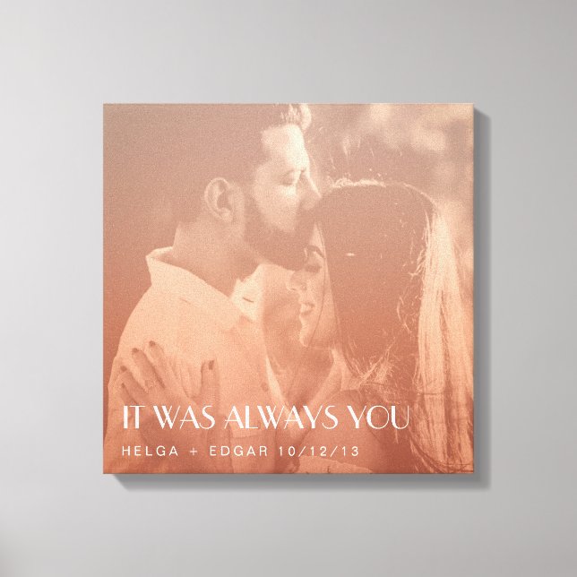 Farbüberlagerung Benutzerdefiniertes Foto - Neues  Leinwanddruck (Vorderseite)