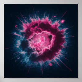 Farbüberschlag Poster