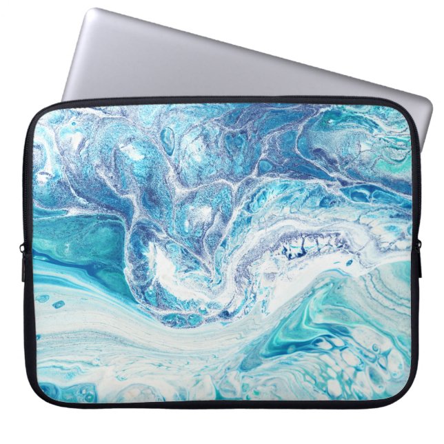Farbüberzug: Abstrakter Acrylhintergrund Laptopschutzhülle (Vorderseite)