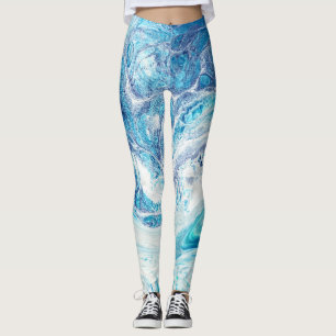 Farbüberzug: Abstrakter Acrylhintergrund Leggings