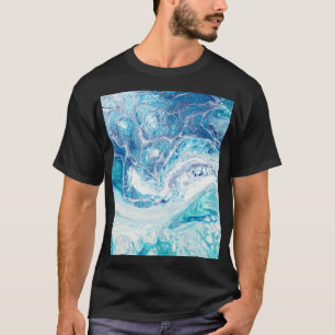 Farbüberzug: Abstrakter Acrylhintergrund T-Shirt