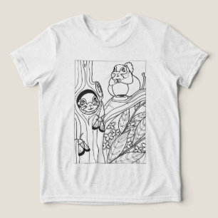 Färbung von sibirischen Fliegeneisen Tri-Blend Shirt