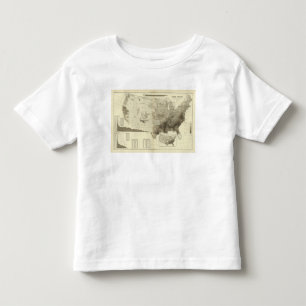 farbunterlegte Bevölkerung durch Landkreise Kleinkind T-shirt