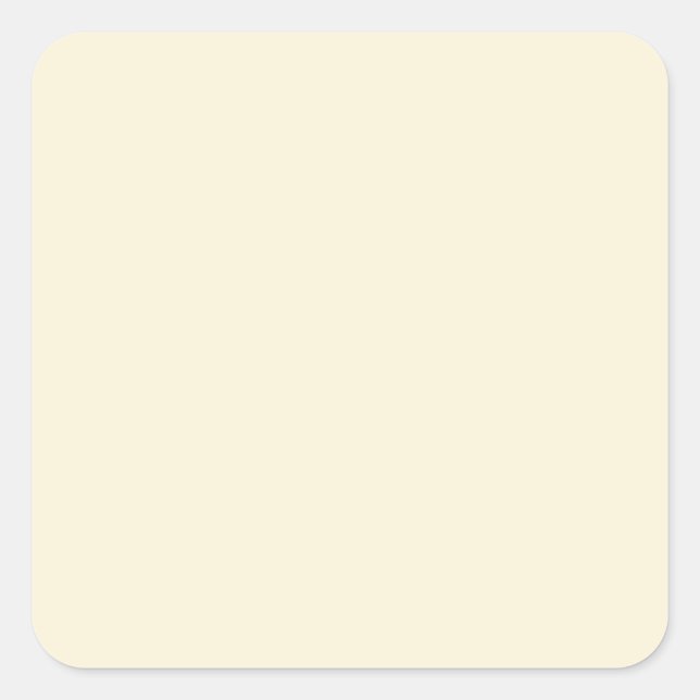 Farbvanilla Quadratischer Aufkleber (Vorderseite)