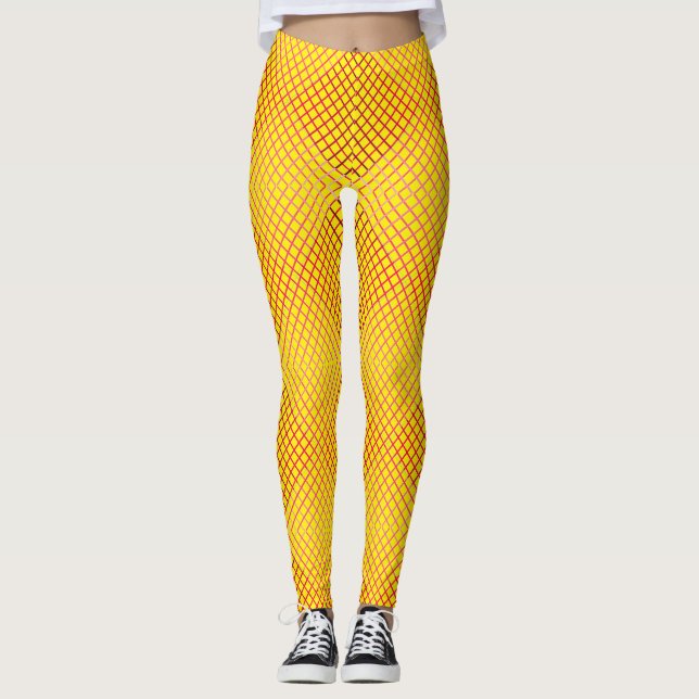 Farbverlauf 02 Pink BYellow BG Leggings (Vorderseite)