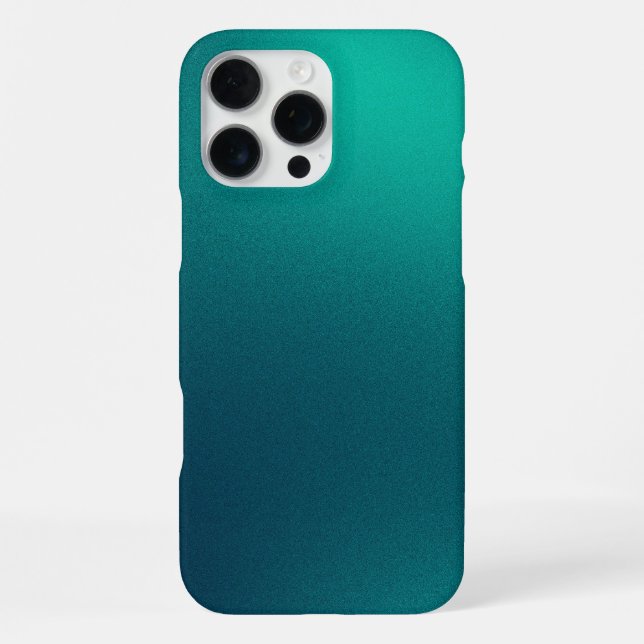 Farbverlauf Blau Farbe  iPhone Hülle (Rückseite)